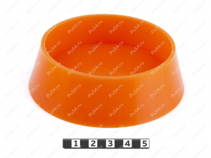 Sleeve plug 100 D  100 x H 30, Product Code 33-01-1230, Polyurethane, PU54/M72/оранжевый, Image №1