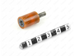 Виброопора D 10.5 x h 25, Product Code 33-01-1297, Polyurethane, PU54/M72/оранжевый, Image №1