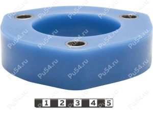 Front shock absorber strut spacer, 30 mm, Product Code 4-12-0213, Polyurethane, Полипропилен со втулками серый, Image №1