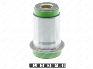 Lower control arm silent block, front suspension, pressed-in, Product Code 3-06-1021, Polyurethane, PU54/M80/green, Image №1