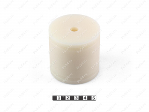 Polyamide 6 body mount (+60 mm), OD = 10 mm, ID = 60 mm, Product Code 0-12-601060, Polyurethane, белый капролон, Image №1
