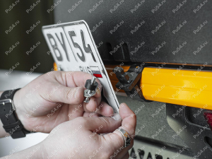 Snowmobile luggage license plate attachment kit, Product Code 50-20-059, Polyurethane, черный, Image №4