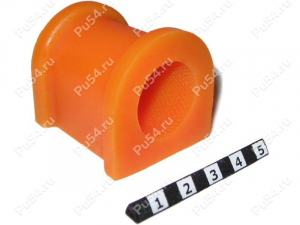 Bush, front stabilizer bar., Product Code 1-01-005, Polyurethane, PU54i/K72/темно-оранжевый, Image №1