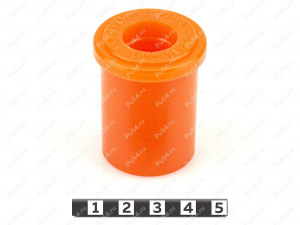 Spring upper bushing , rear suspension, Product Code 26-10-001, Polyurethane, PU54/M72/оранжевый, Image №2