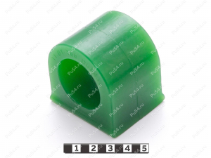 Втулка стабилизатора передней подвески ,  ID =35мм, Product Code 11-01-166, Polyurethane, PU54/M80/зеленый, Image №1