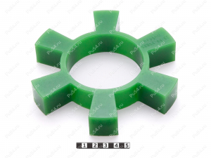 Эластичный элемент муфты, аналог SBT T154, Product Code 33-99-93825, Polyurethane, PU54/M80/зеленый, Image №1