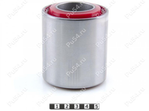 Silent block D 75 x d 40 x H 88, Product Code 33-06-502, Polyurethane, PU54/K65/red, Image №1