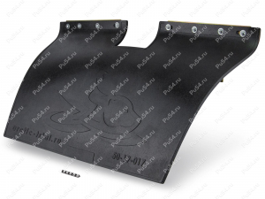 Mud flap (with fittings), width 600 mm, Product Code 50-20-19-017, Polyurethane, черный металл, Image №5