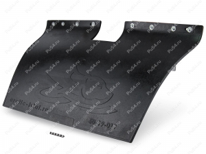 Mud flap (with fittings), width 600 mm, Product Code 50-20-19-017, Polyurethane, черный металл, Image №3