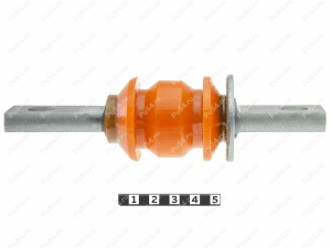 Control arm front silent block, front suspension, Product Code 7-06-676, Polyurethane, PU54/M71/orange, Image №1