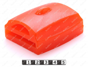 Прокладка рессоры задней подвески, демпфер, Product Code 18-07-001, Polyurethane, PU54/M72/оранжевый, Image №1