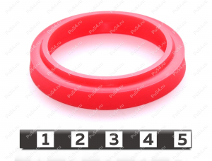 Грязесъемник 50*40*6,5/8,5, Product Code 33-78-392, Polyurethane, PU54/M92/красный, Image №2