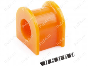 Stabilizer bushing, front suspension, ID =32 mm, Product Code 1-01-014, Polyurethane, PU54/M71/orange, Image №1