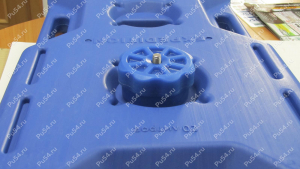 Clamping Star Knob (8-lobed, M10 nut, stainless steel), Product Code 36-00-0052, Polyurethane, PU54/M80/black, Image №4