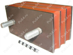 Vibration mount 120 x 55 x 60 mm, Product Code 33-12-018, Polyurethane, green, Image №1