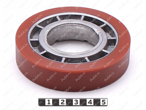 Ролик средний D90 x d74 x H19 (восстановление), Product Code 333-01-1169, Polyurethane, PU54Q/E92/коричневый, Image №1