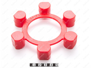 Эластичный элемент муфты, аналог для Centaflex B 138, Product Code 33-99-93705, Polyurethane, PU54/M92/красный, Image №2