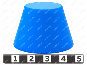 Заглушка коническая D 24 x d 20 xH25, Product Code 33-01-1131, Polyurethane, PU54/M87/синий, Image №1