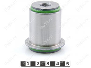 Upper lateral arm silent block, rear suspension ("A"-like), pressed-in, Product Code 2-06-14031, Polyurethane, PU54/M80/green, Image №1