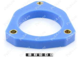 Strut mounting spacer, rear suspension (lift +20 mm), Product Code 1-12-2252, Polyurethane, Полипропилен со втулками синий, Image №2