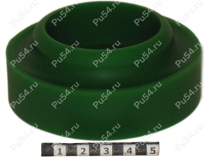 Spring lower cushion, rear suspension., Product Code 1-12-2581, Polyurethane, PW54/K80/светло-зеленый, Image №1