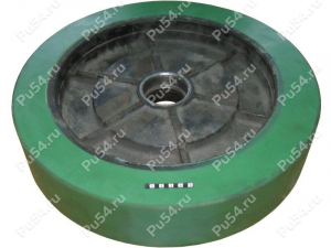 Wheel D 406 x d 307 x H 89 (restoration), Product Code 333-01-014, Polyurethane, PU54/K80/dark green, Image №1