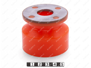 Подушка кузова 2 ряд нижняя (усиленная), Product Code 1-12-748, Polyurethane, PU54/M72/оранжевый, Image №3