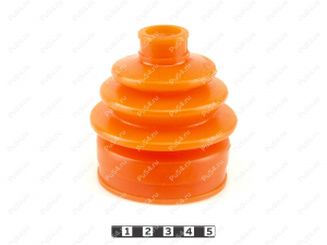 CV-joint dust boot, Product Code 55-05-009, Polyurethane, PU54/M72/оранжевый, Image №1