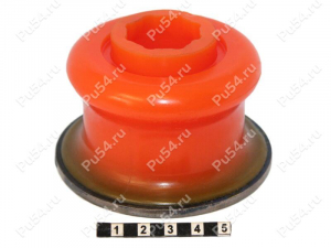 Body mount, 2 row, upper, Product Code 1-12-722, Polyurethane, PU54/M71/orange, Image №1