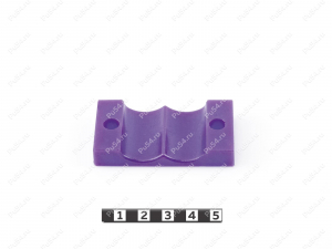 Pipeline bracket (2 seats) for pipeline diameter - 24, Product Code 33-01-597, Polyurethane, black, Image №4