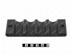 Pipeline bracket (4 seats), Product Code 33-01-585, Polyurethane, PU54/M87/black, Image №4