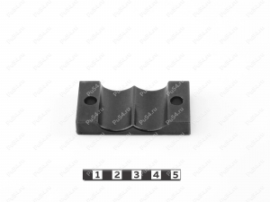 Pipeline bracket (2 seats) for pipeline diameter - 24, Product Code 33-01-597, Polyurethane, black, Image №3