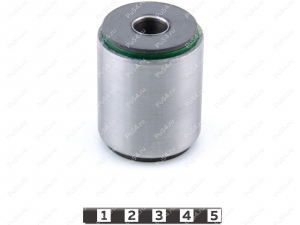 Lower lateral arm silent block, front suspension (understrut), pressed-in, Product Code 15-06-18171, Polyurethane, PU54/M80/green, Image №1