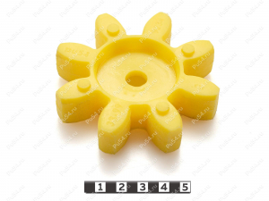 Эластичный элемент муфты ROTEX GS, аналог ROTEX GS 38, Product Code 33-99-9234, Polyurethane, PU54/M95/желтый, Image №1