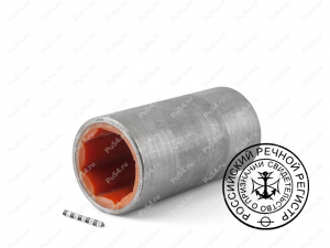 Goodrich Cutless bearing, Product Code 39-01-065, Polyurethane, PU54i/K72/темно-оранжевый, Image №1
