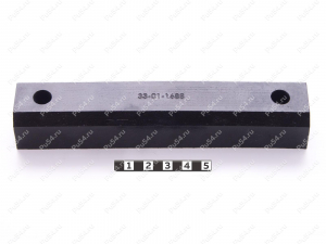 Накладка верхнего прижима 25 х 33 х 160, Product Code 33-01-1688, Polyurethane, PU54/M80/черный, Image №1