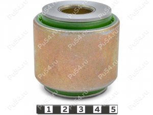 Control arm rear silent block, front suspension, pressed-in, Product Code 8-06-0271, Polyurethane, PU54/M80/green, Image №1