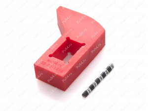 Пластина транспортировочная 20х65х90 мм, Product Code 33-01-1498, Polyurethane, PU54/M92/красный, Image №1