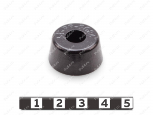Feet bumper (polyurethane), Product Code 33-99-9035, Polyurethane, PU54i/K80/черный, Image №2