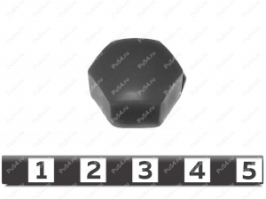 Hub screw-bolt hardcover, front suspension, Product Code 2-07-100, Polyurethane, PU54/M80/black, Image №2