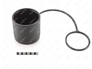 Заглушка БРС D1 62 х D2 58 х H1 55 х L 230, Product Code 0-00-986, Polyurethane, PU54/M80/черный, Image №1