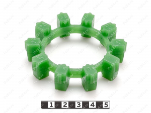 POLY-NORM 38 вставка муфты KTR, эластичная, Product Code 33-99-9068, Polyurethane, PU54/M80/зеленый, Image №1