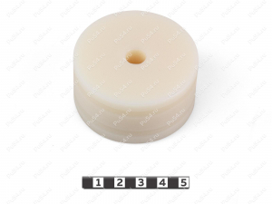 Polyamide 6 body mount (+30 mm), OD = 10 mm, ID = 60 mm, Product Code 0-12-601030, Polyurethane, белый капролон, Image №1