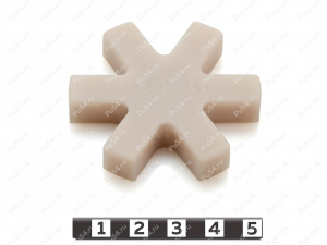 Вставка упругой муфты эластичная (звездочка) 54*25*10, Product Code 33-01-1361, Polyurethane, PU54/M92/красный, Image №1
