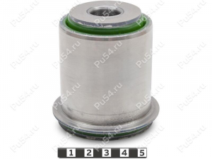 Upper control arm silent block, front suspension, pressed-in, Product Code 2-06-3033, Polyurethane, PU54/M80/green, Image №1