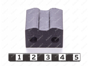 Вставка 20 х 24 х 28мм, Product Code 33-01-1765, Polyurethane, PU54/M92/черный, Image №1