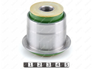 Upper control arm silent block, front suspension, pressed-in, Product Code 26-06-0311, Polyurethane, PU54/M80/зеленый, Image №2