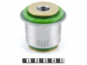 Upper control arm silent block, front suspension, pressed-in, Product Code 26-06-0311, Polyurethane, PU54/M80/зеленый, Image №3