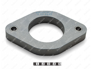 Rear shock absorber strut spacer, 20 mm, Product Code 7-12-0202, Polyurethane, Полипропилен со втулками синий, Image №2