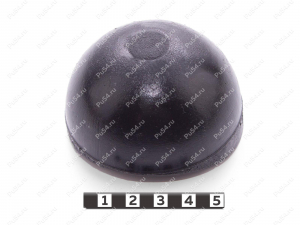 Подпятник D66, Product Code 33-01-1802, Polyurethane, PU54/M72/черный, Image №1